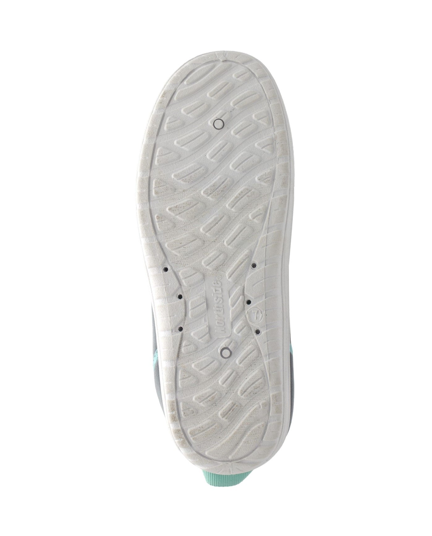BOTTOM OF NORTHSIDE BRILLE 3.0 WOMEN'S WATER SHOES | LIGHT GRAY AND TURQUOISE