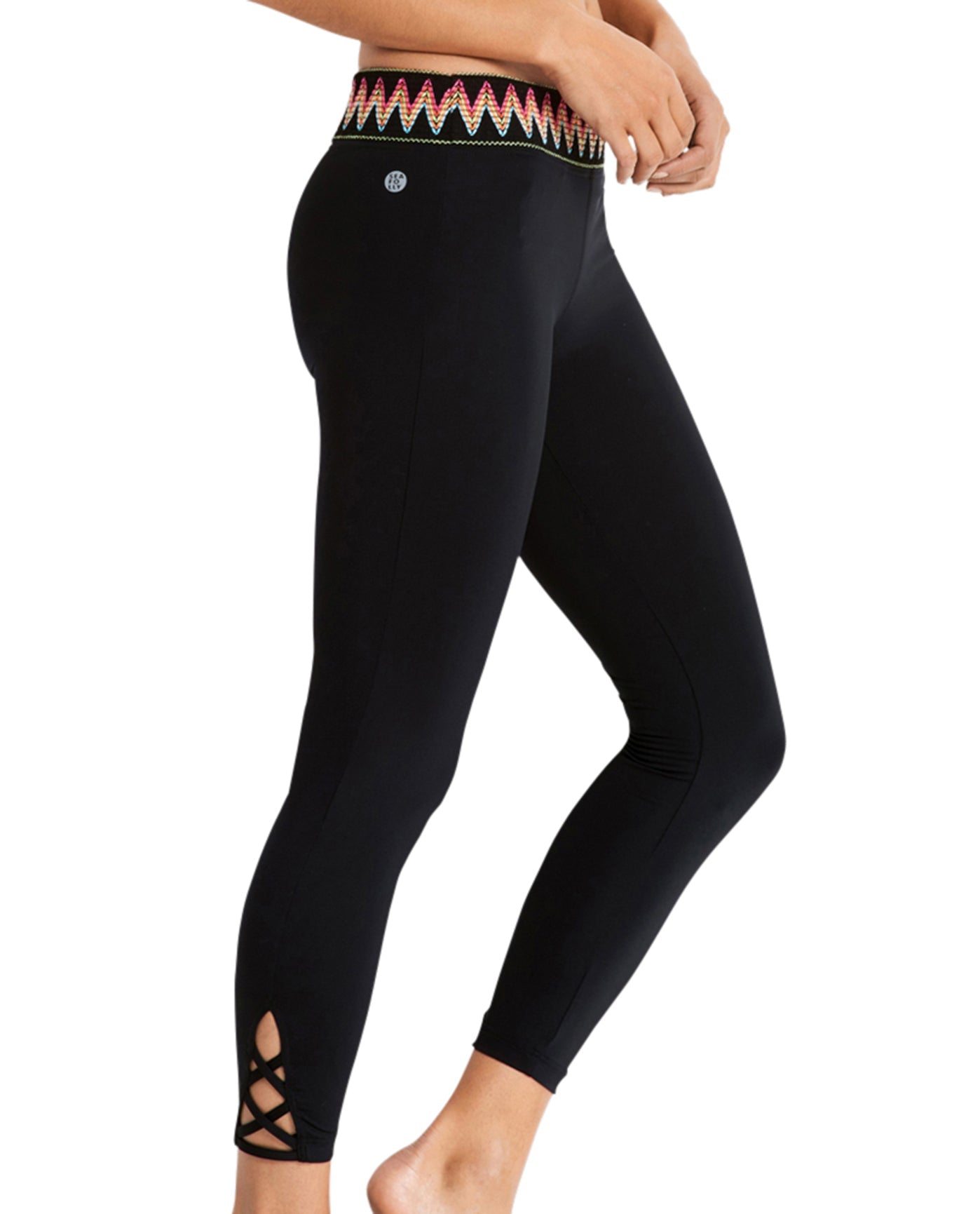 BACK OF SEAFOLLY CROPPED LEGGING | SEA BLACK