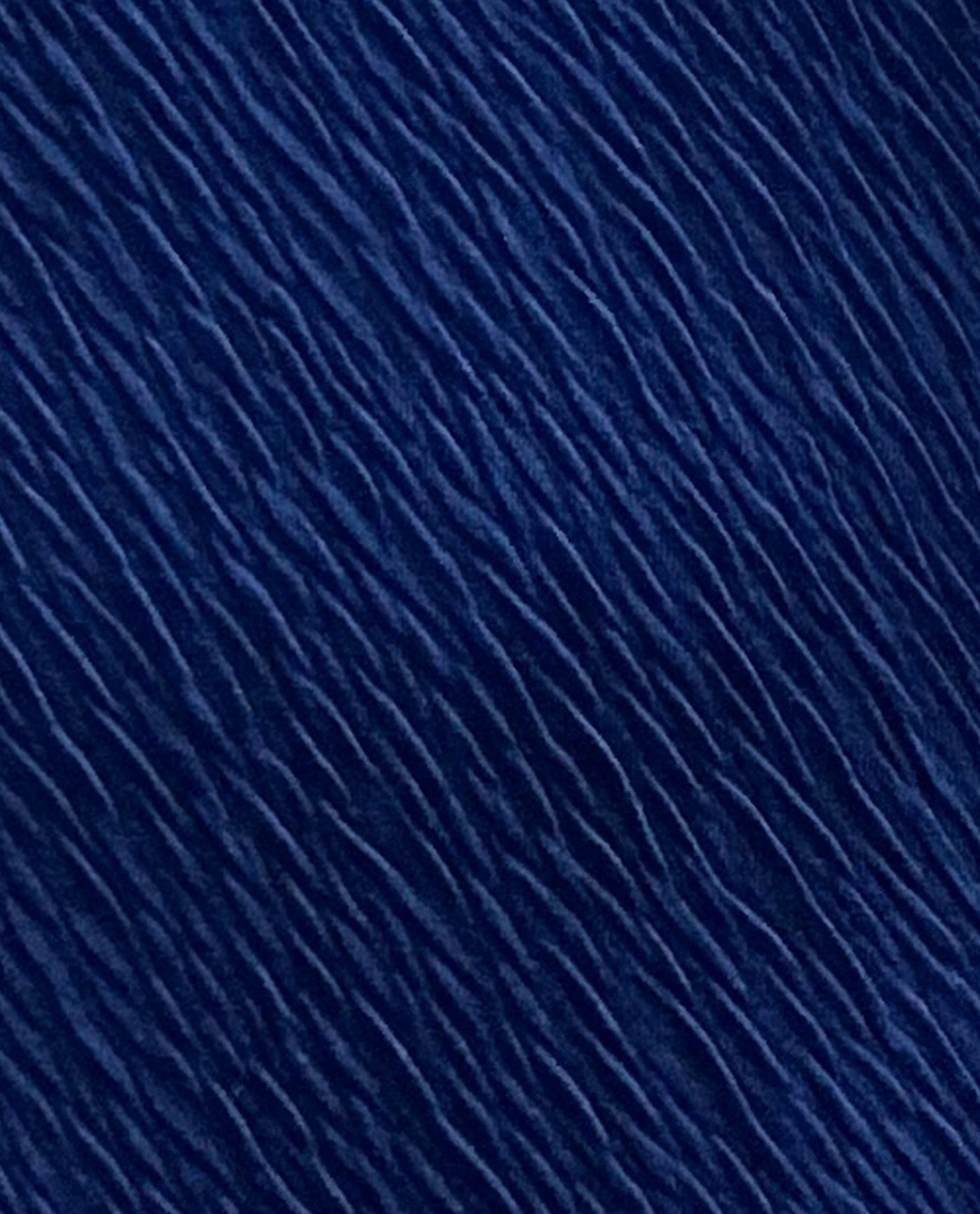 FABRIC DETAIL VIEW OF CHLORINE RESISTANT AQUAMORE SOLID LUXE TEXTURED SCOOP NECK ONE PIECE SWIMSUIT | 058 AQL LUXE NAVY