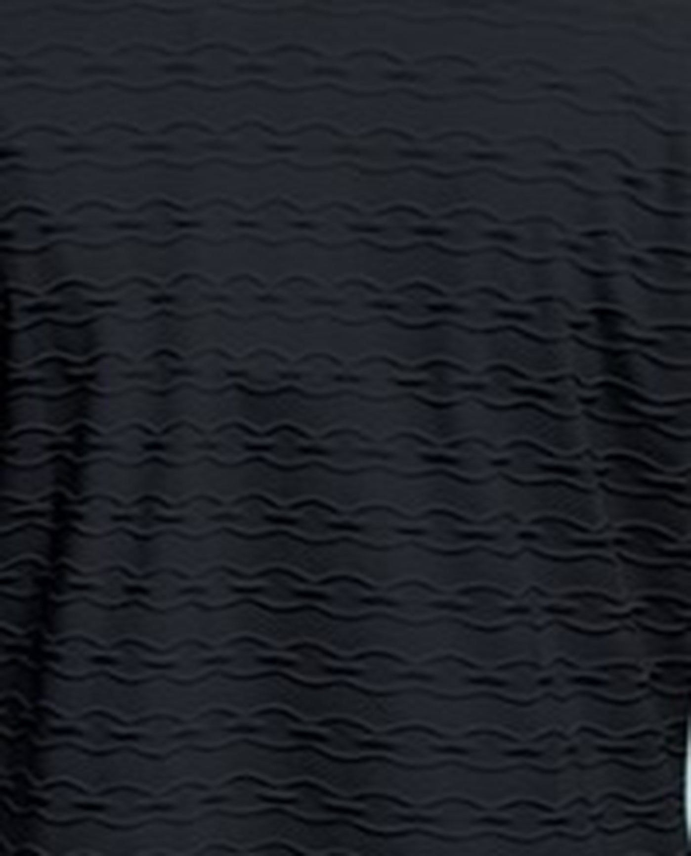 FABRIC SWATCH VIEW OF AQUAMORE SOLID TEXTURED ZIPPER HOODIE PLUS SIZE COVER UP TUNIC | 017 AQM TEXTURED BLACK