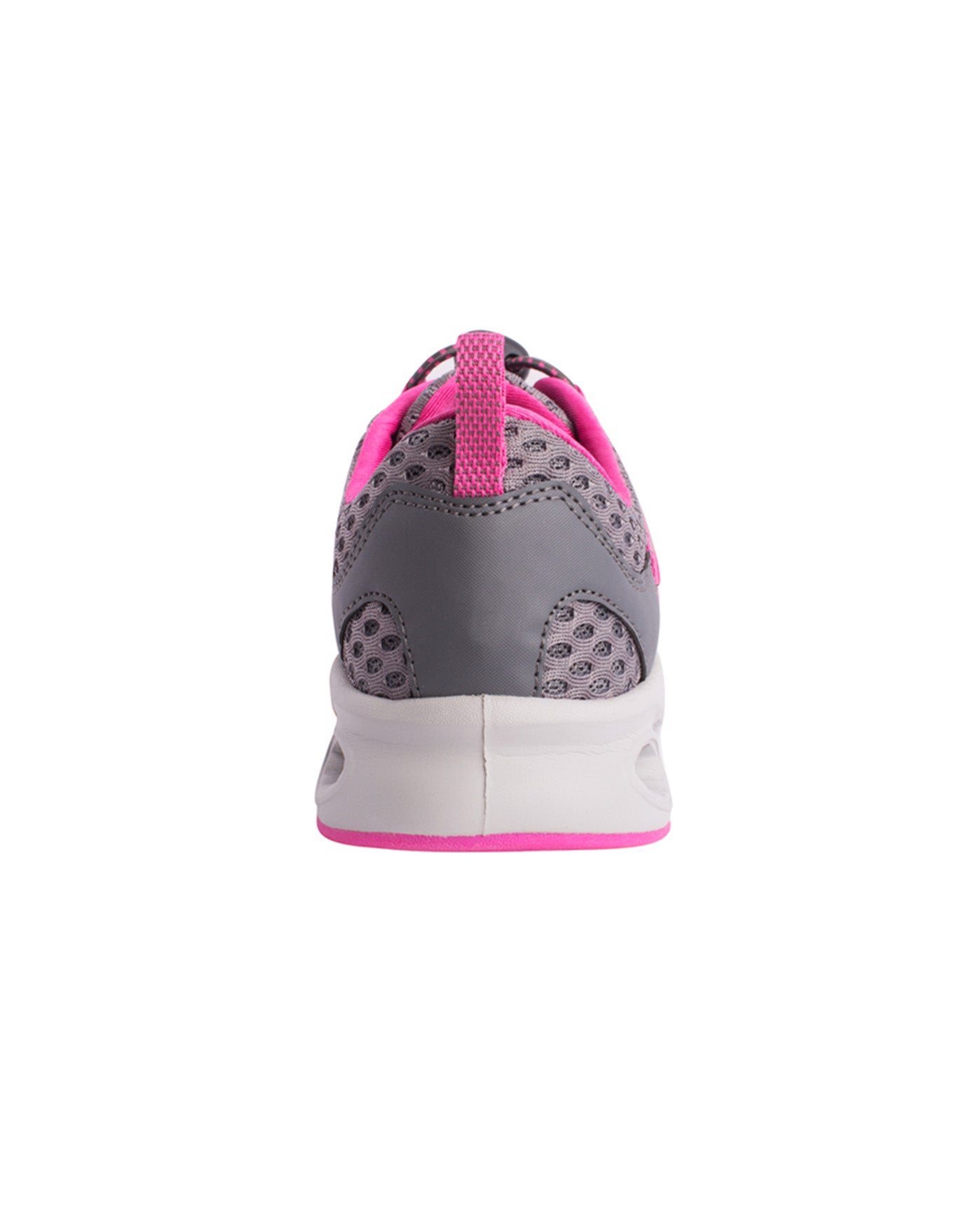 BACK VIEW OF CHLORINE RESISTANT AQUAMORE COLOR BLOCK AQUACISER WOMEN'S WATER SHOE | 105 AQM PINK