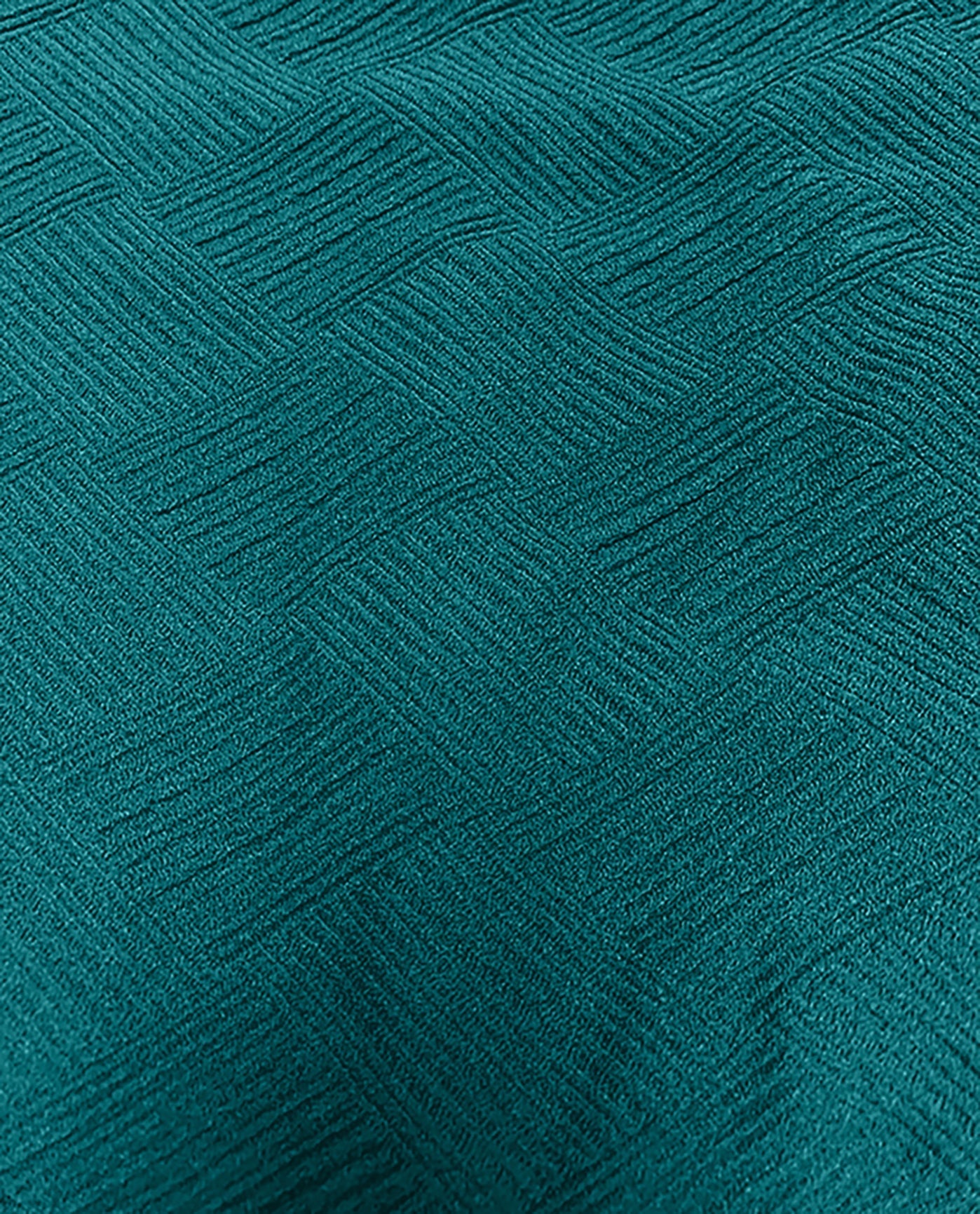 FABRIC SWATCH VIEW OF CHLORINE RESISTANT AQUAMORE SOLID SIGNATURE TEXTURED SCOOP NECK PLUS SIZE SWIMSUIT | 010L AQS SIGNATURE DEEP OCEAN