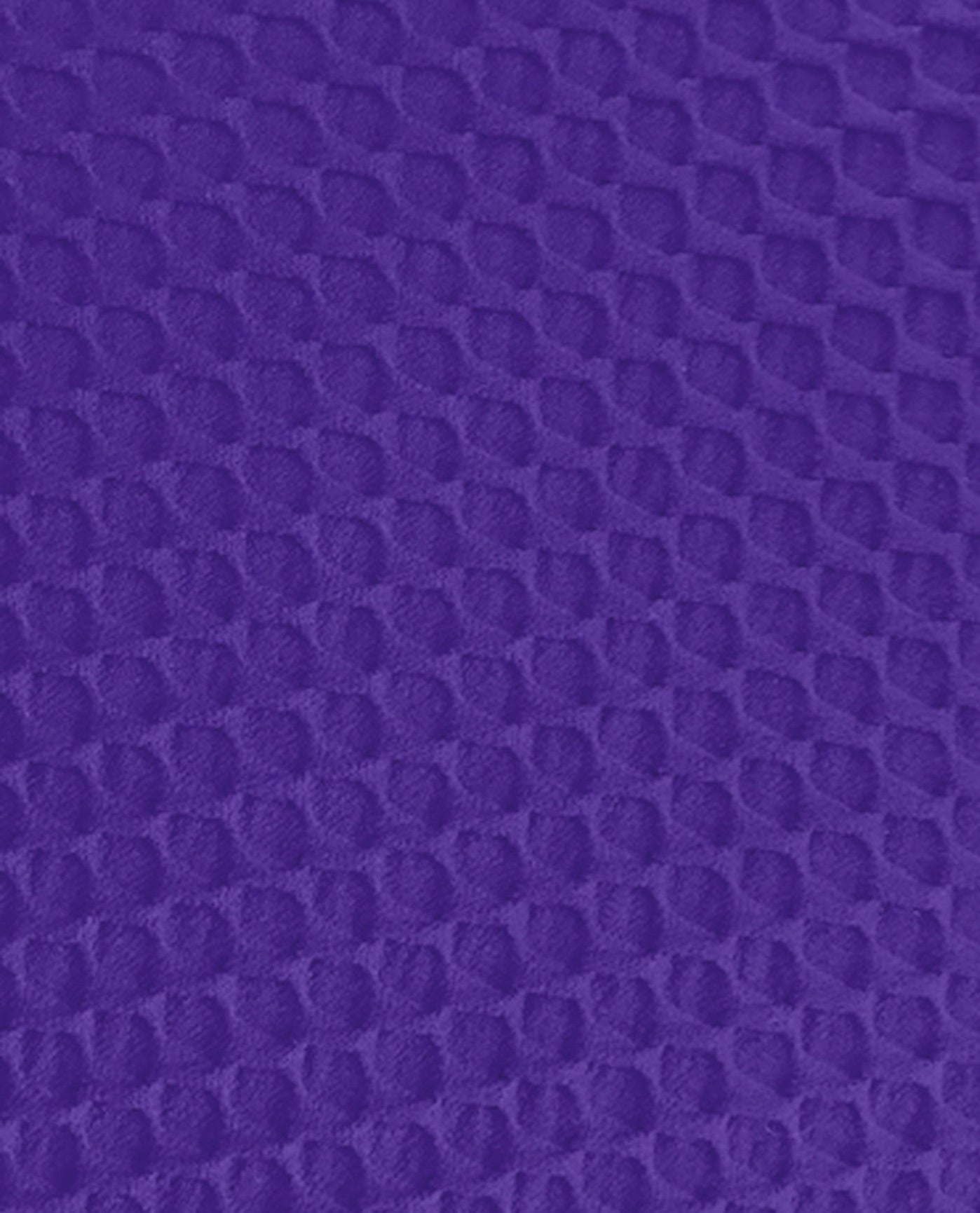 FABRIC SWATCH VIEW OF CHLORINE RESISTANT AQUAMORE COLOR BLOCK TEXTURED TWIST FRONT ONE PIECE SWIMSUIT | 618L AQT TEXTURED PURPLE