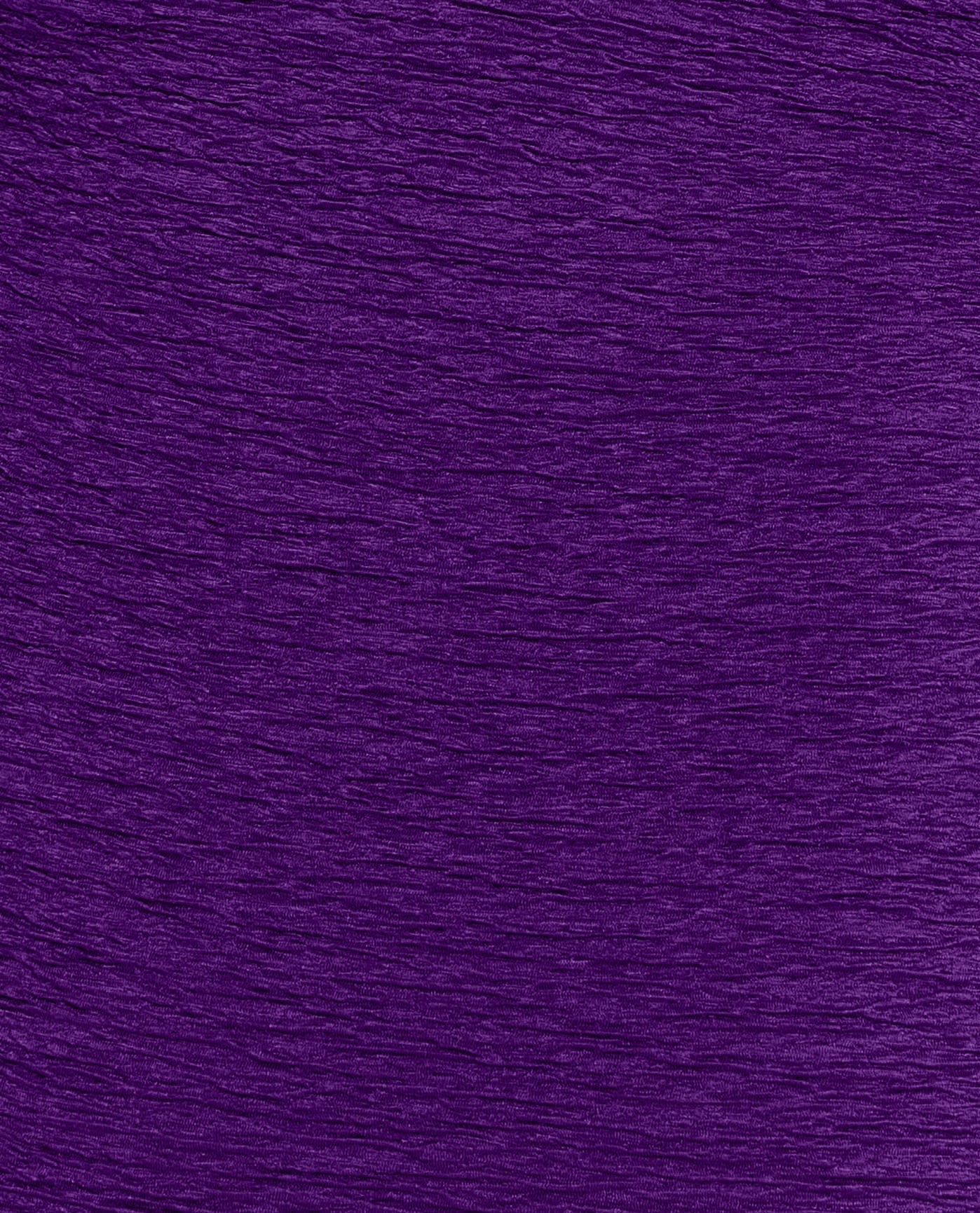 FABRIC SWATCH VIEW OF CHLORINE RESISTANT KRINKLE TEXTURED SOLID CROSS BACK D-CUP ONE PIECE | KRINKLE ACAI PURPLE