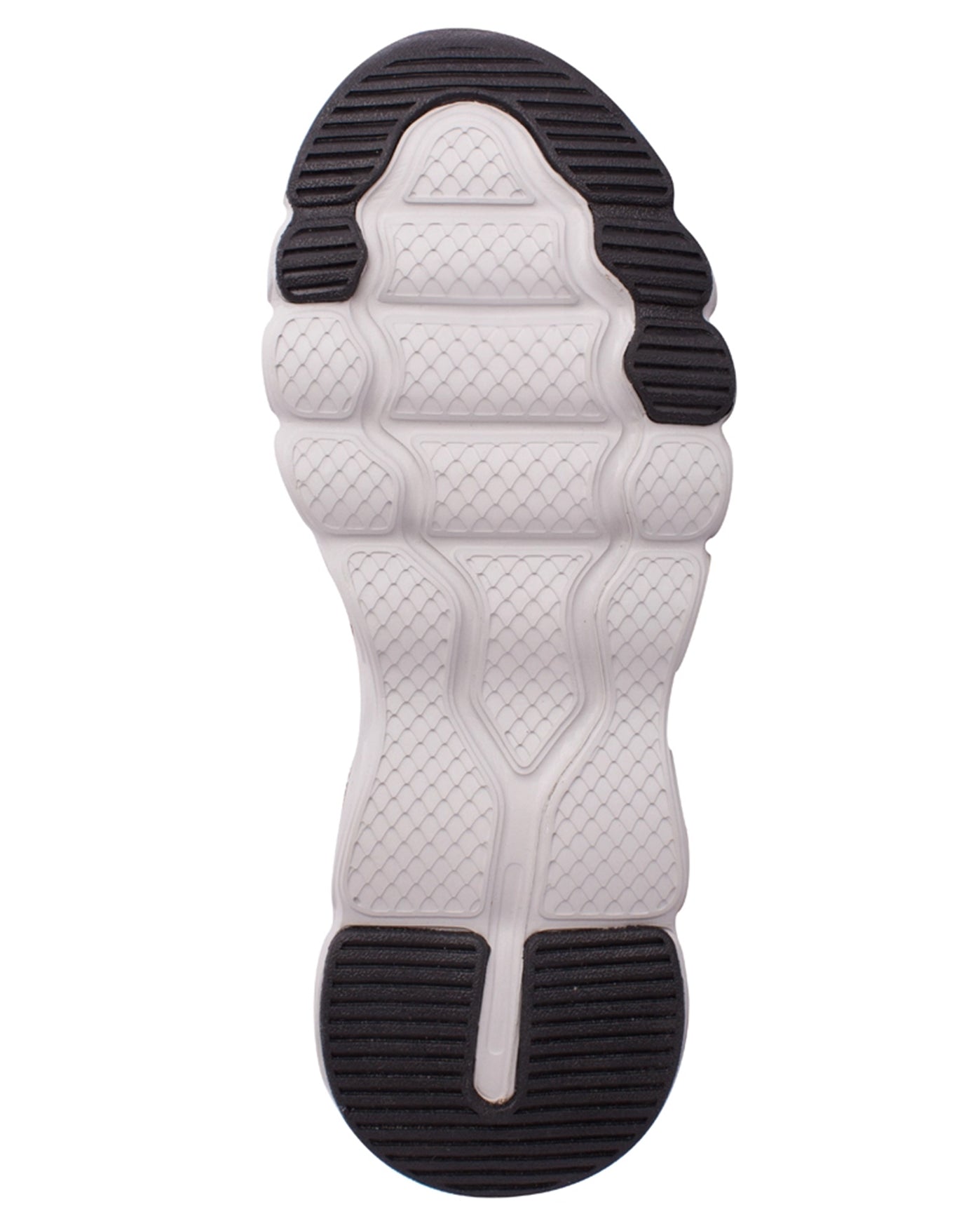 BOTTOM VIEW OF CHLORINE RESISTANT AQUAMORE COLOR BLOCK AQUACISER WOMEN'S WATER SHOE | 104 AQM BLACK