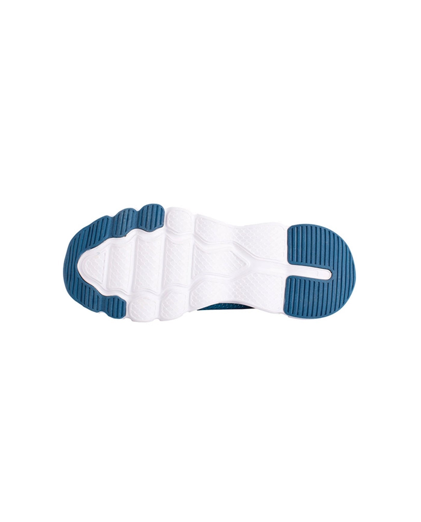 BOTTOM VIEW OF CHLORINE RESISTANT AQUAMORE COLOR BLOCK AQUA CRUISER WOMEN'S WATER SHOE | 110 AQM DEEP TEAL