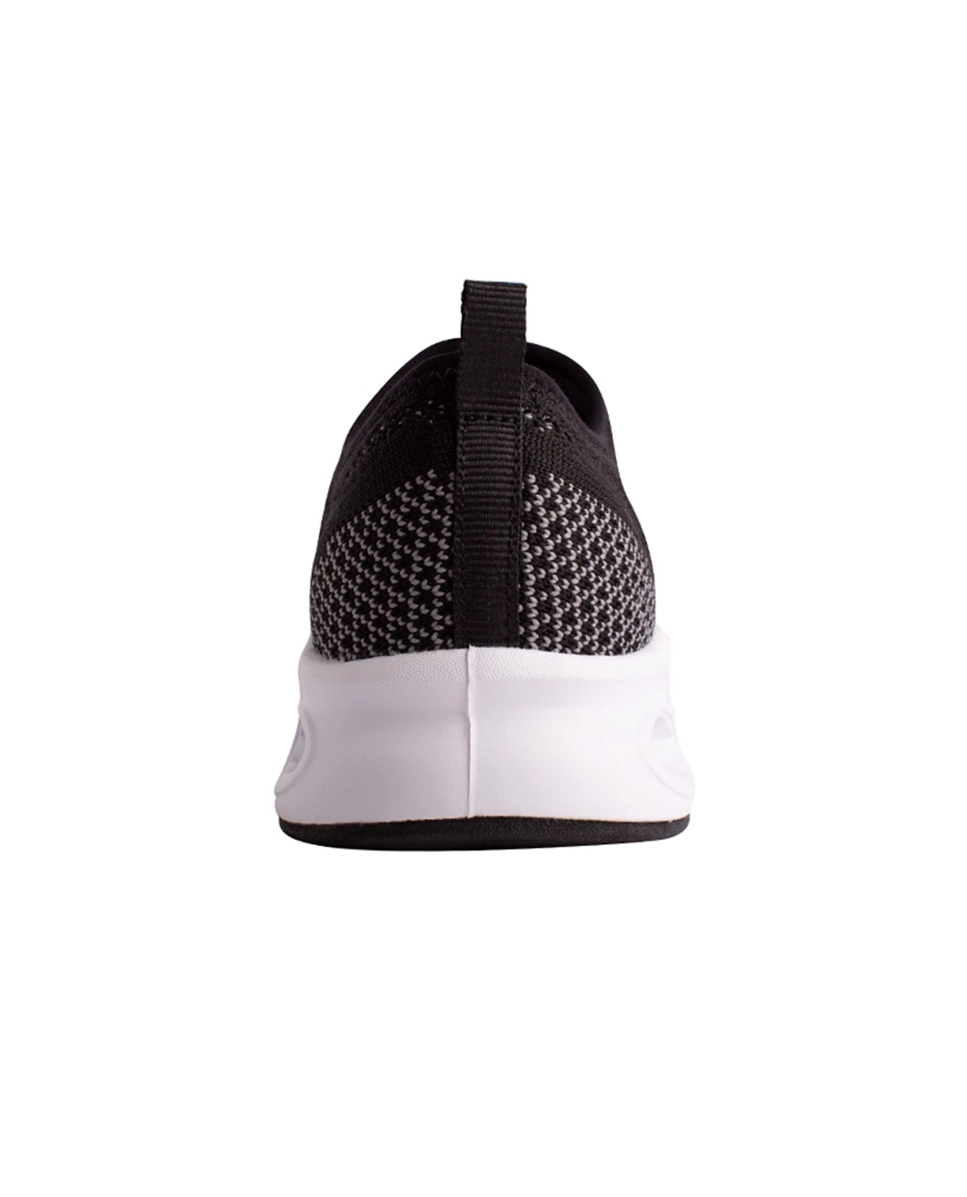 BACK VIEW OF CHLORINE RESISTANT AQUAMORE COLOR BLOCK AQUA CRUISER WOMEN'S WATER SHOE | 111 AQM BLACK