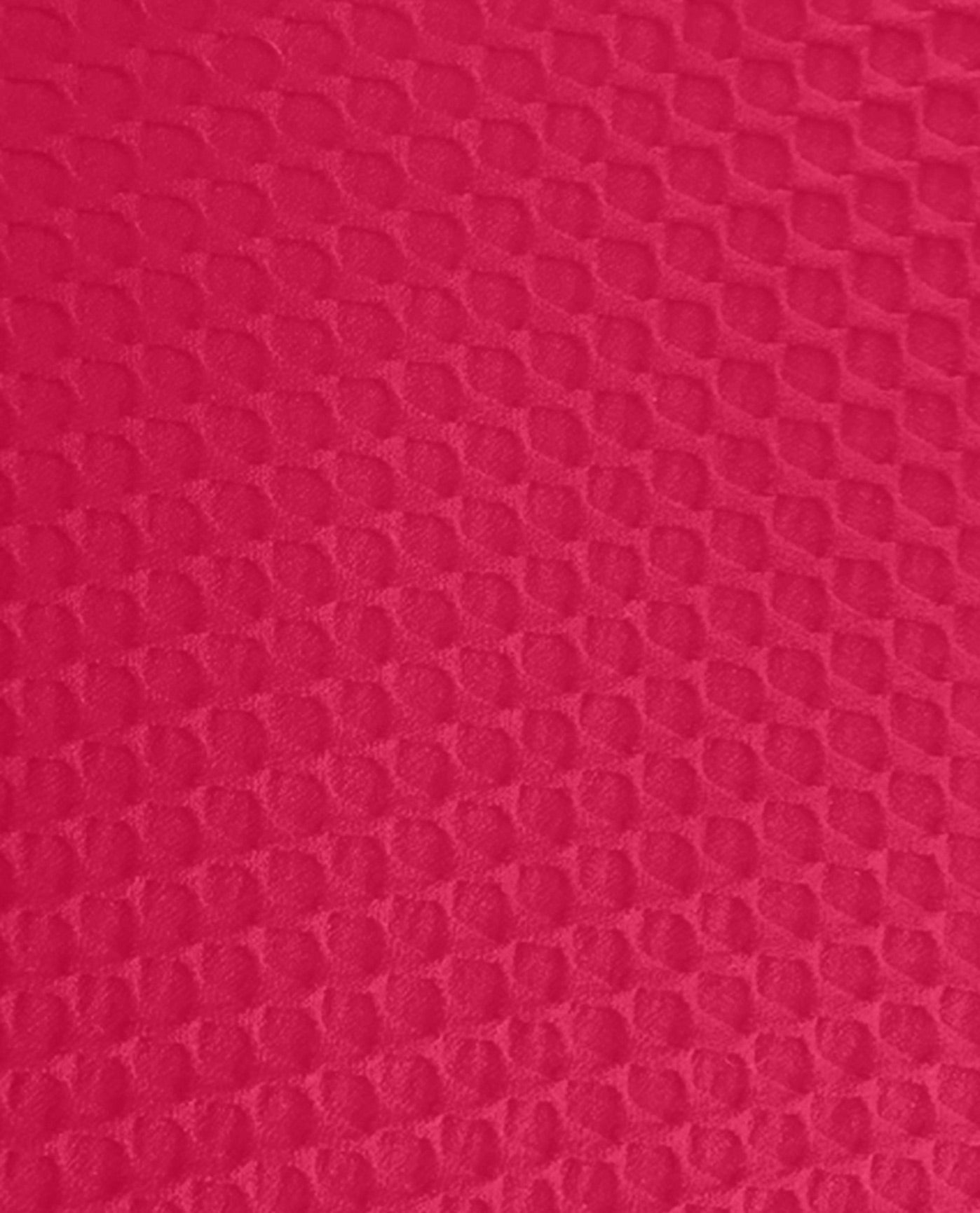 FABRIC SWATCH VIEW OF CHLORINE RESISTANT AQUAMORE SOLID TEXTURED SCOOP NECK ONE PIECE SWIMSUIT | 511 AQT TEXTURED RASPBERRY