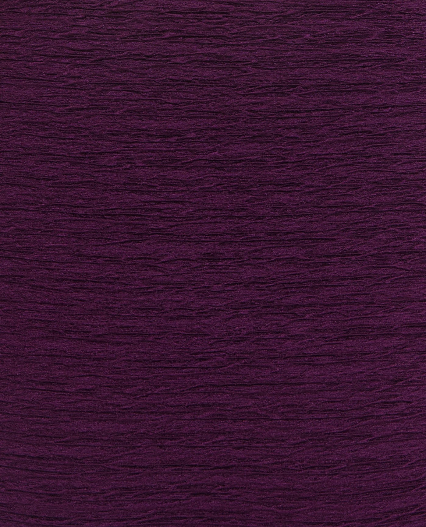 FABRIC SWATCH VIEW OF CHLORINE RESISTANT KRINKLE TEXTURED SOLID HIGH NECK PLUS SIZE ONE PIECE | KRINKLE EGGPLANT