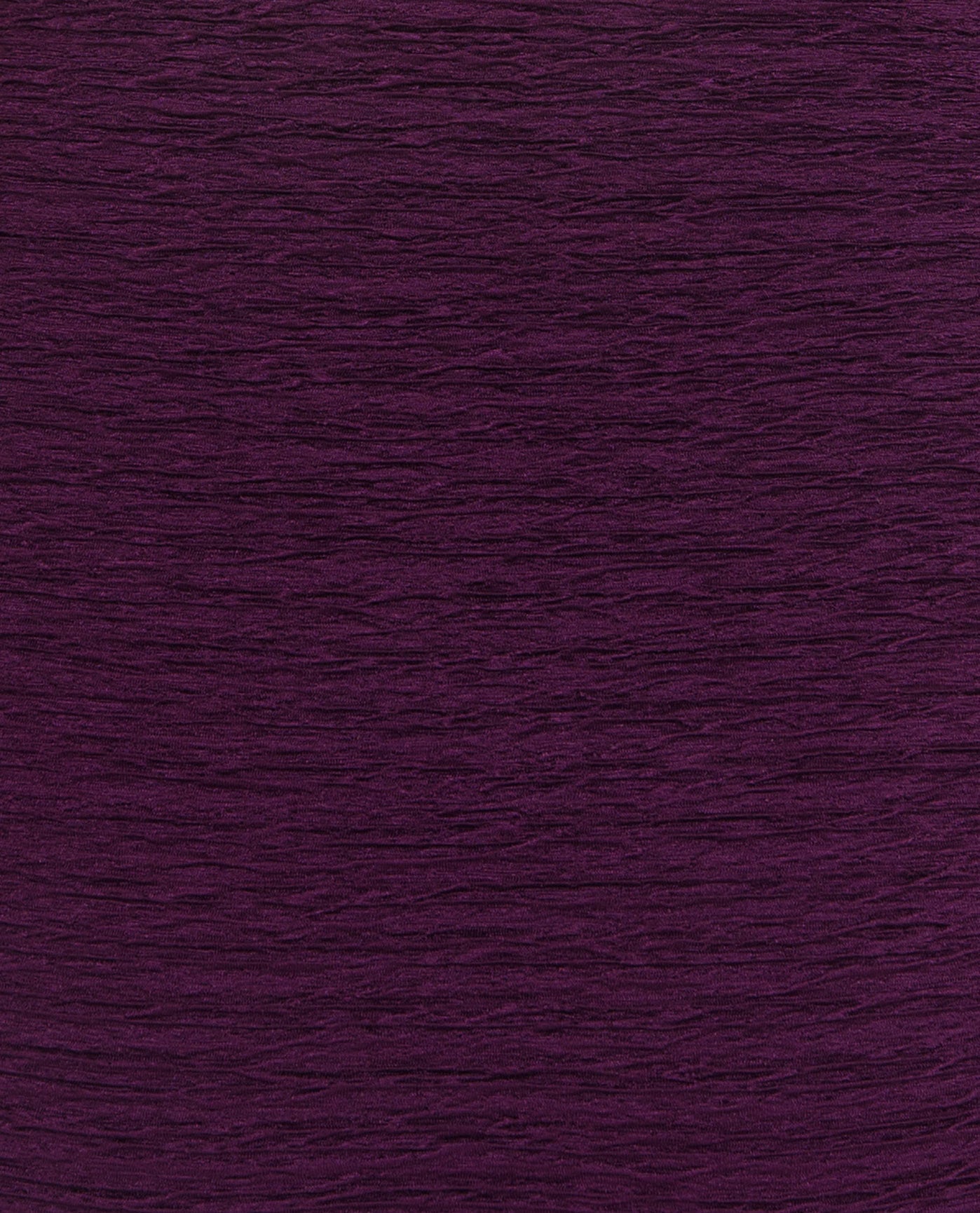 FABRIC SWATCH VIEW OF CHLORINE RESISTANT KRINKLE TEXTURED SOLID DIAGONAL ONE PIECE SHEATH | KRINKLE EGGPLANT