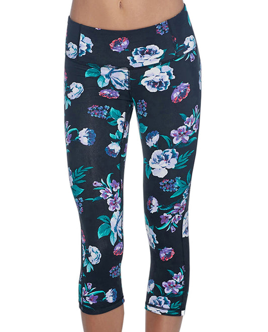 FRONT OF BODY GLOVE SPORT WORK IT CAPRI | BGS FLORAL