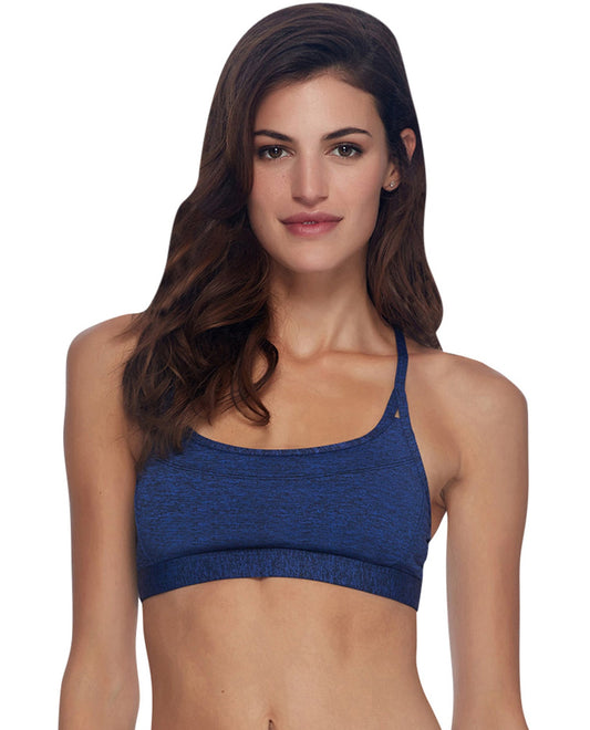 FRONT OF BODY GLOVE SPORT AXIS LIGHT IMPACT SPORTS BRA | BGS MIDNIGHT