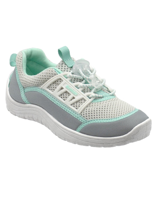 FRONT OF NORTHSIDE BRILLE 3.0 WOMEN'S WATER SHOES | LIGHT GRAY AND TURQUOISE