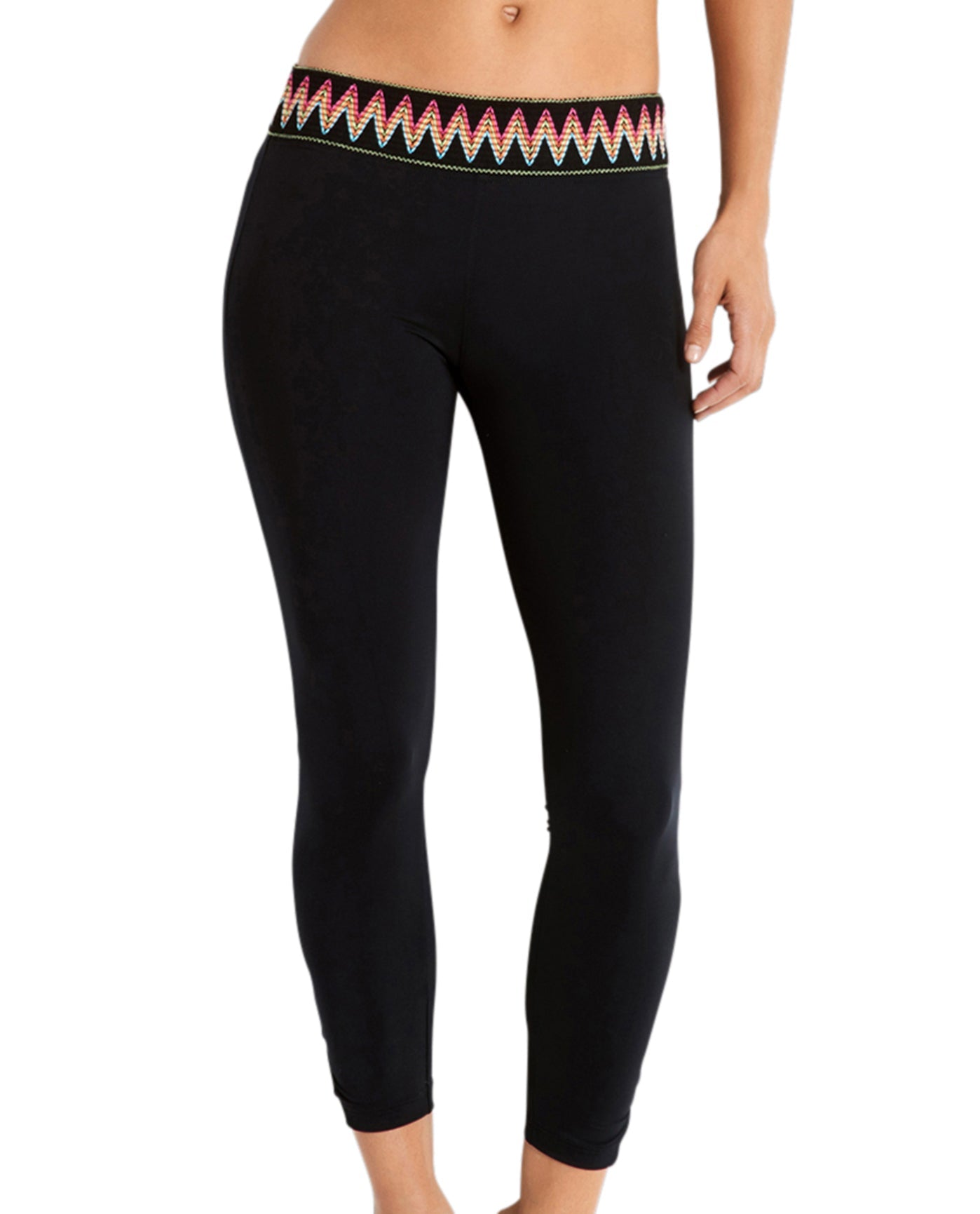 FRONT OF SEAFOLLY CROPPED LEGGING | SEA BLACK