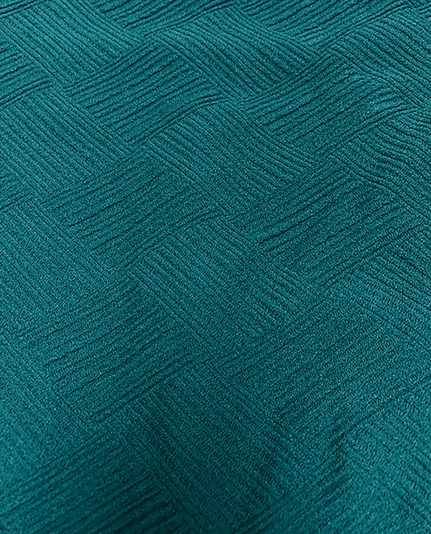 FABRIC SWATCH VIEW OF CHLORINE RESISTANT AQUAMORE SOLID SIGNATURE TEXTURED HIGH NECK ONE PIECE SWIMSUIT | 010L AQS SIGNATURE DEEP OCEAN