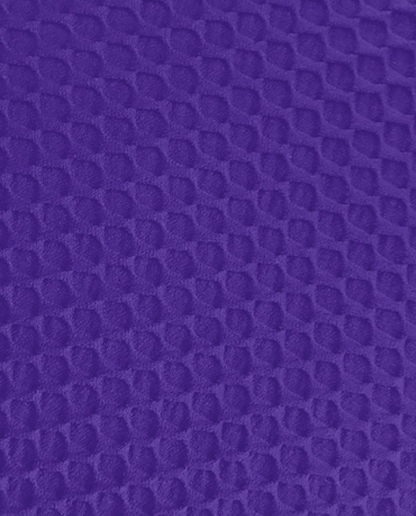 FABRIC SWATCH VIEW OF CHLORINE RESISTANT AQUAMORE COLOR BLOCK TEXTURED TWIST FRONT ONE PIECE SWIMSUIT | 618L AQT TEXTURED PURPLE