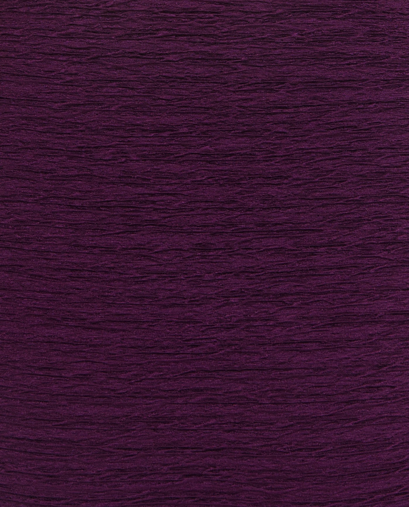 FABRIC SWATCH VIEW OF CHLORINE RESISTANT KRINKLE TEXTURED SOLID HIGH BACK PLUS SIZE TANKINI SET | KRINKLE EGGPLANT