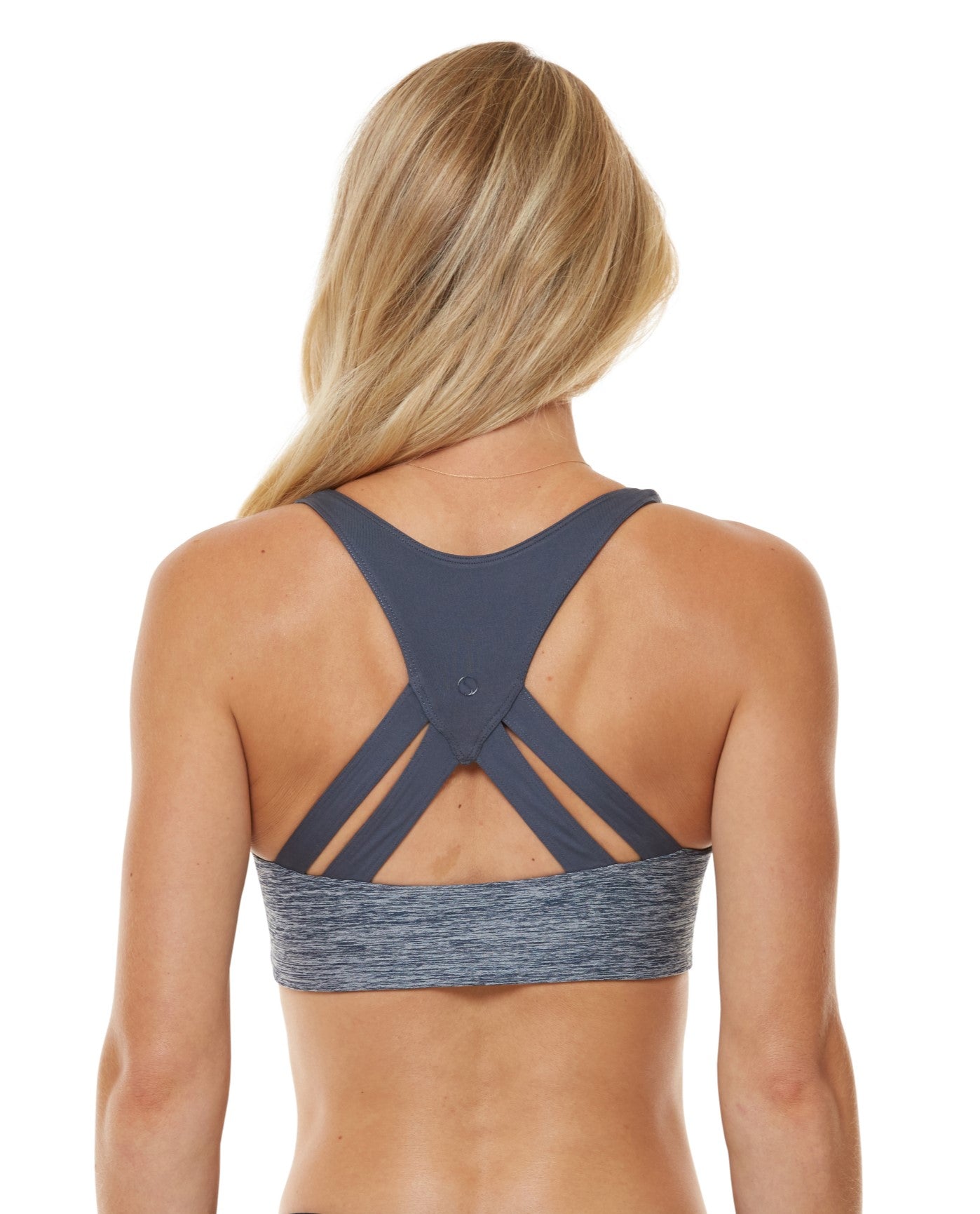 BACK OF SHAPE DEFINE LOW IMPACT SPORTS BRA | SHA BLUE