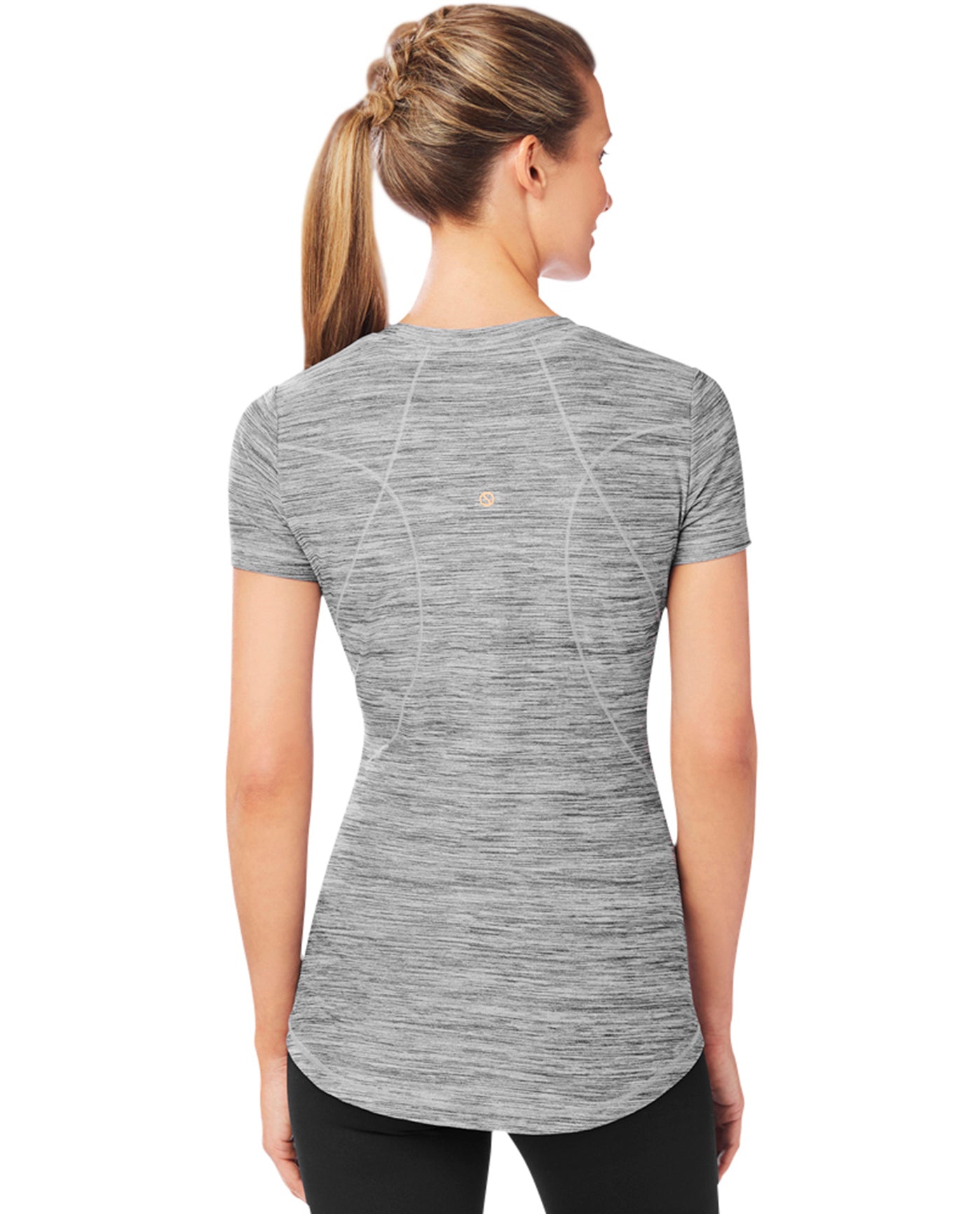BACK OF SHAPE TRAIL TEE | SHA NINE IRON HEATHER