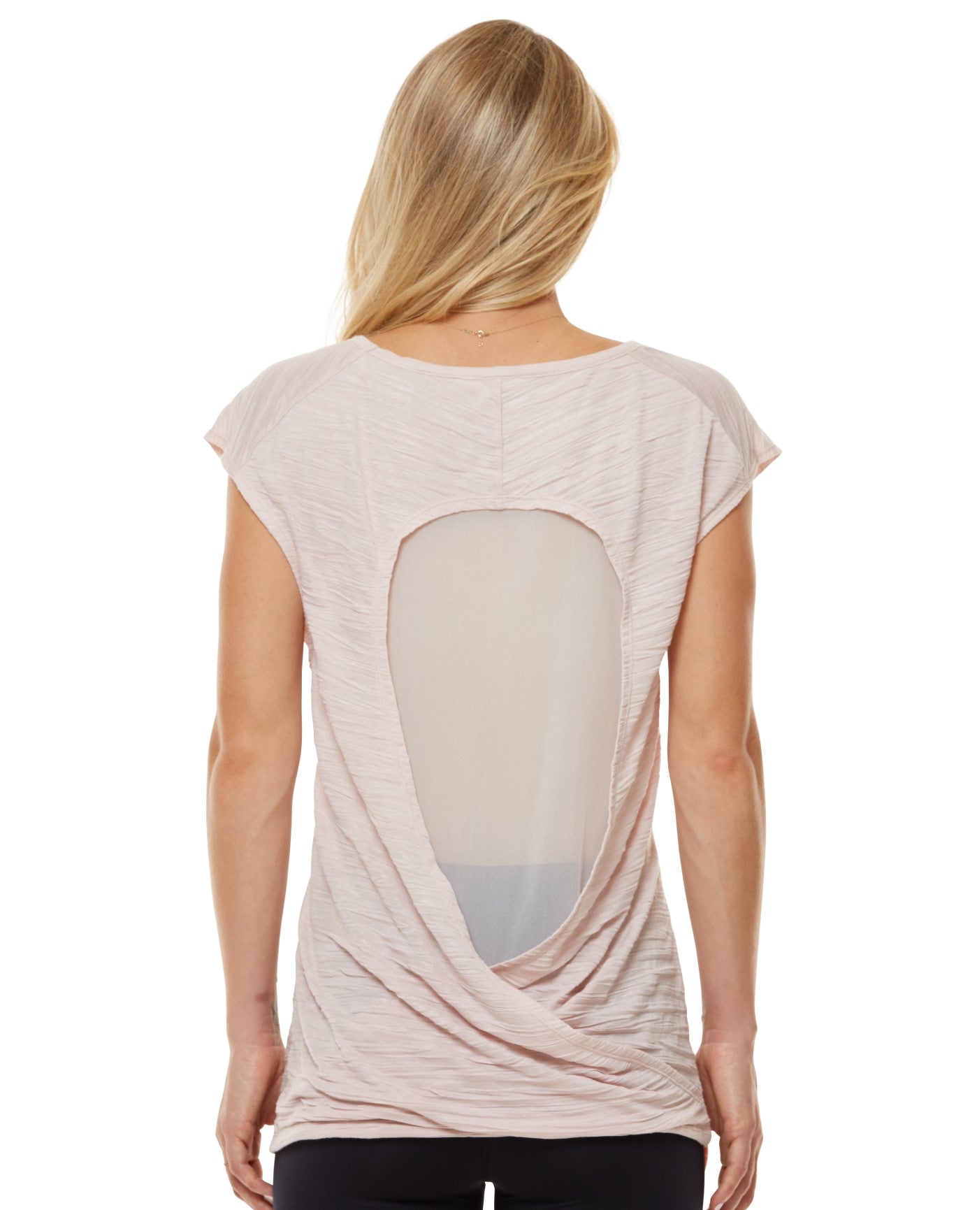 BACK OF SHAPE TWIST ATHLETIC TANK TOP | SHA BELLINI
